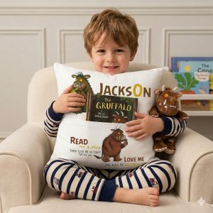 Personalised Gruffalo Pocket Reading Cushion
