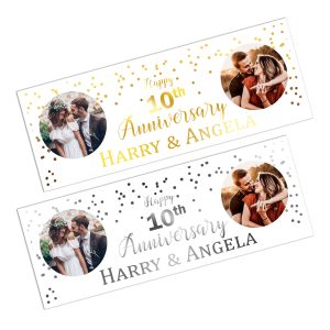 Happy Wedding Anniversary Photo Banner