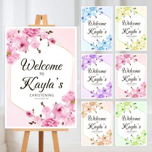 Christening Baptism Welcome Sign