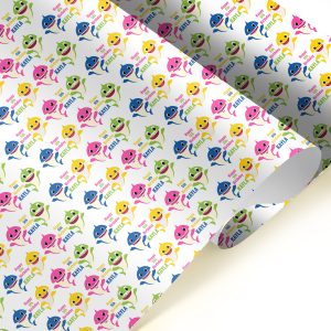 Baby Shark Happy Birthday Wrapping Paper