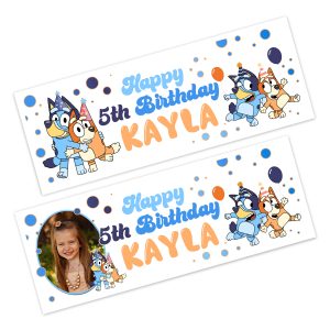 Bluey Personalised Happy Birthday Banner