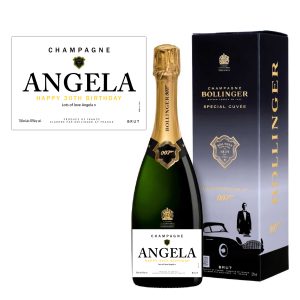 Bollinger Champagne Happy Birthday Label
