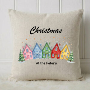 Personalised Christmas Family Cushion