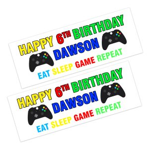 Gaming Happy Birthday Banner