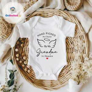 Hand Picked From Heaven Baby Vest