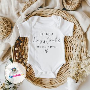 Hello Nanny & Grandad Baby Vest