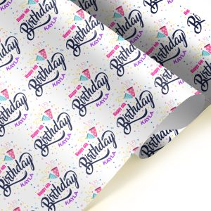 Happy Birthday Gift Wrapping Paper