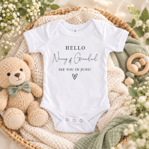 Hello Nanny & Grandad Baby Vest