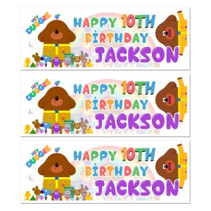 Hey Duggee Happy Birthday Banner