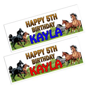 Horse Birthday Banner