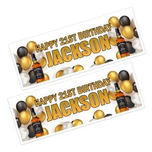 Jack Daniels Happy Birthday Banner