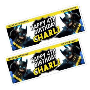 Lego Batman Happy Birthday Banner