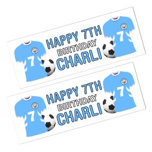 Manchester City Happy Birthday Banner