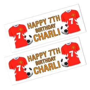 Manchester United Happy Birthday Banner