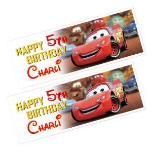 Cars Lightening McQueen Happy Birthday Banner