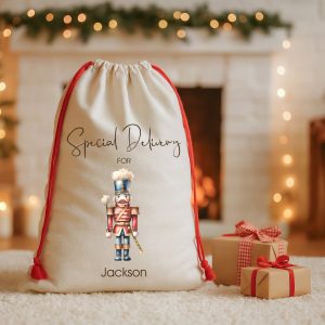 Personalised Nutcracker Holiday Gift Bag