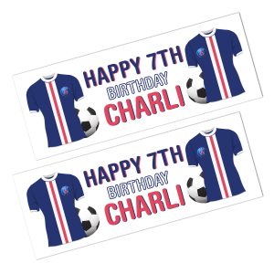 PSG Football Happy Birthday Banner