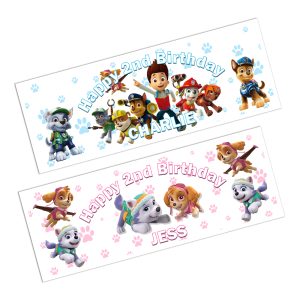 Paw Patrol Happy Birthday Banner