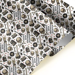 Rockstar Happy Birthday Wrapping Paper