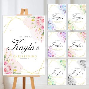 Christening / Baptism Personalised Welcome Sign Board