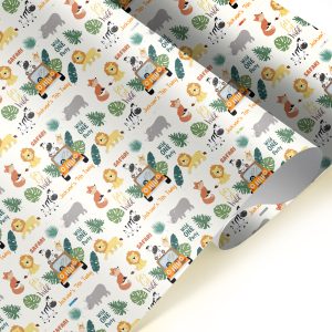Jungle Happy Birthday Gift Wrapping Paper