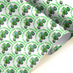 Tractor Happy Birthday Wrapping Paper