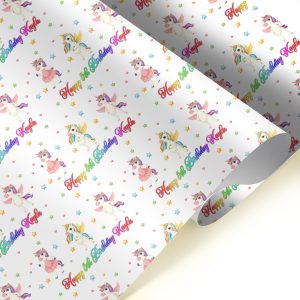 Unicorn Happy Birthday Gift Wrapping Paper