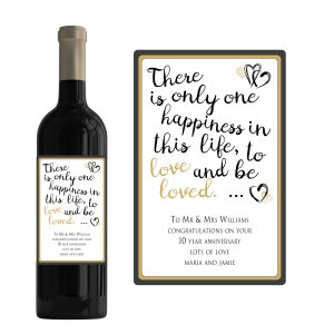 Love Wine Bottle Label