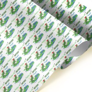 Frogs Happy Birthday Wrapping Paper