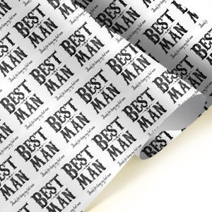 Best Man Gift Wrapping Paper