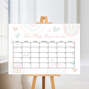 Baby Due Date Welcome Sign
