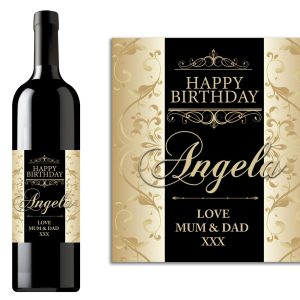 Wine Bottle Personalised Label