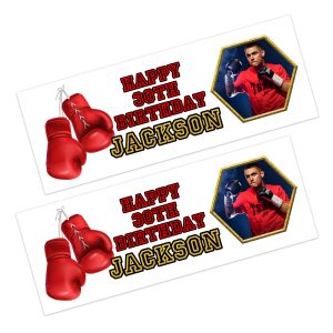 Boxing Happy Birthday Photo Banner