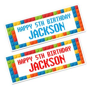 LEGO Happy Birthday Banner