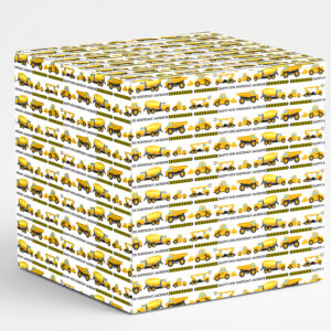 JCB Kids Happy Birthday Personalised Wrapping Paper