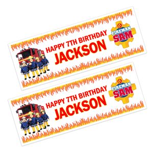 Fireman Sam Happy Birthday Banner