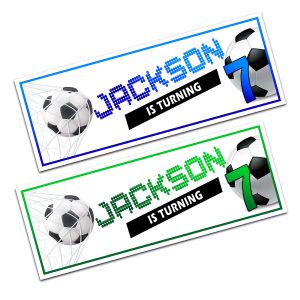 Football Happy Birthday Banner
