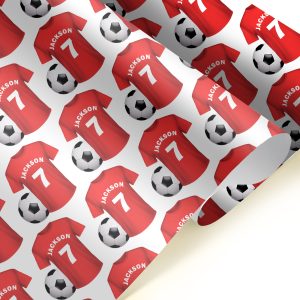 Football Happy Birthday Gift Wrapping Paper