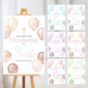 Christening Welcome Sign
