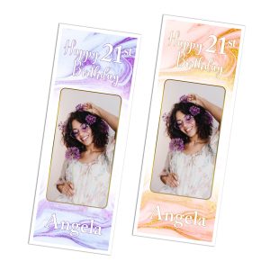 Vertical Happy Birthday Photo Banner