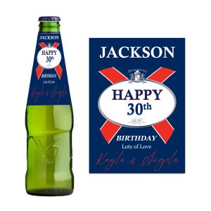 Kronenbourg Happy Birthday Label