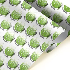 Tennis Happy Birthday Wrapping Paper