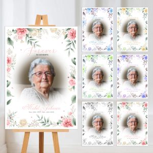Photo Memorial Sign for Funeral