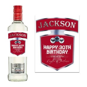 Smirnoff Vodka Label