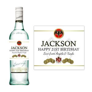 Bacardi Rum Happy Birthday Label