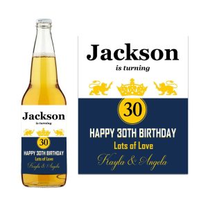 Corona Beer Happy Birthday Label