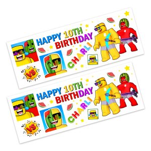 Sunny and Melon Roblox Happy Birthday Banner