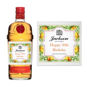 Tanqueray Sevilla Personalised Gin Bottle Label