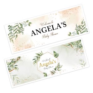 Baby Shower Personalised Banner