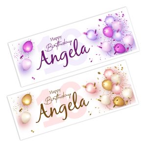 Happy Birthday Age Banner